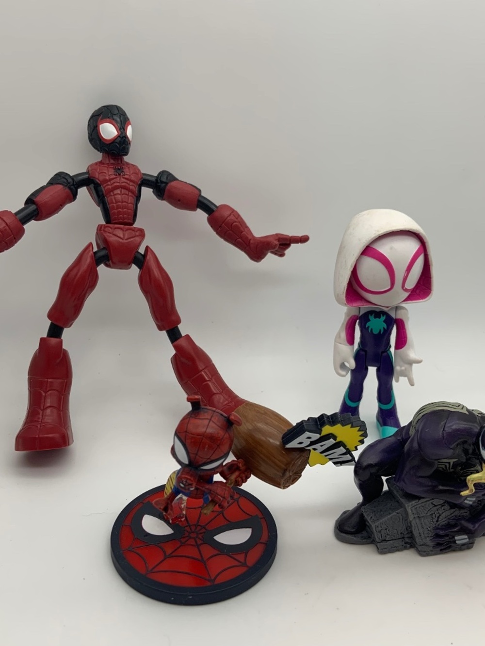 Marvel The Amazing Spiderman Collectible Figurines Lot of 4